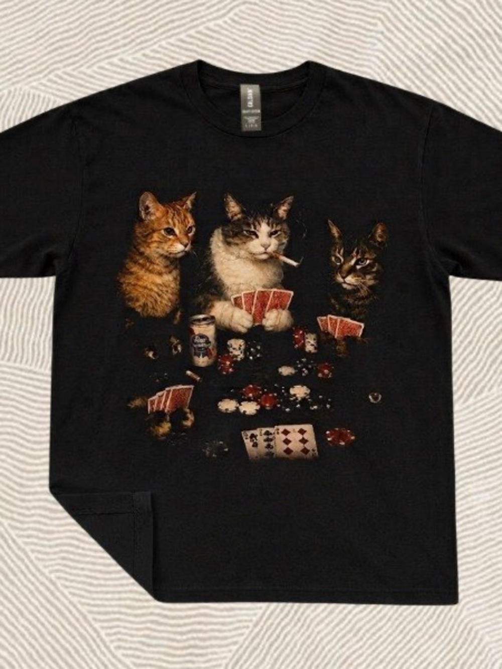 Gildan Black Cute Cats Graphic Tee